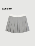 Chân váy SANDRO cạp trắng