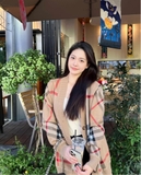 Cardigan BURBERRY kẻ đỏ