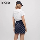 Chân váy Maje navy hoạ tiết