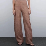 Quần lụa MASSIMO DUTTI nâu loang