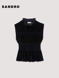 Áo SANDRO nhung sát nách 2024