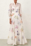 Set Zimmermann áo + chân váy hoa dài