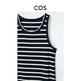 Váy COS sát nách kẻ navy