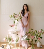 Váy lụa MAJE cut out