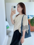 Áo TOTEME hoạ tiết tay