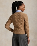 Cardigan RALPH LAUREN vặn thừng khuy sừng 2026