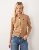 Cardigan RALPH LAUREN trơn len mỏng 6 màu