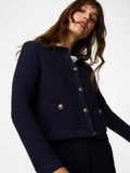 Cardigan Massimo Dutti , khuy vàng 2 màu