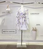 Váy ZIMMER MANN ngắn hoa xanh