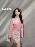 Sơ mi SANDRO cổ dựng chun