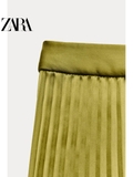 Chân váy ZARA midi lụa