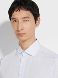 Sơ mi ZEGNA kẻ 2 màu