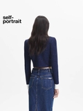 Áo SELF PORTRAIT navy cổ trắng