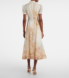 Váy ZIMMERMANN cộc tay cổ cao