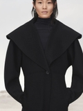 Áo dạ ZARA cổ bẻ đen
