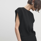 Áo MASSIMO DUTTI đen vai chờm