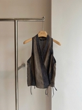 Áo yếm MASSIMO DUTTI kẻ nâu