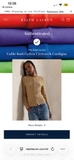 Cardigan RALPH LAUREN vặn thừng