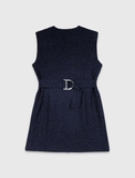 Váy MAJE sát nách navy bling
