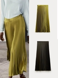 Chân váy ZARA midi lụa