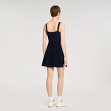 Váy 2 dây SANDRO navy ngắn