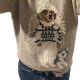 Áo len RALPH LAUREN kem gấu chó