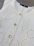 Chân váy ZARA dập hoa nổi dáng ngắn (có set)