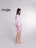 Váy MAJE hồng ren dập