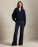 Áo len RALPH LAUREN khoá zip vặn thừng