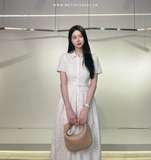 Váy SELF PORTRAIT trắng ren dập