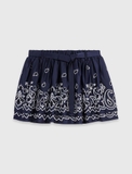 Chân váy MAJE tafta navy thêu (có set)