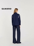 Sơ mi SANDRO navy bling vai ( có set )