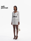 Váy SELF PORTRAIT kẻ caro kèm belt