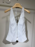 Áo yếm PULL BEAR khóa, kẻ