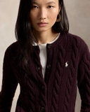 Cardigan RALPH LAUREN vặn thừng khuy sừng 2026