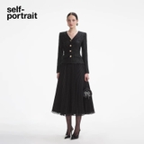 Váy SELF PORTRAIT dạ bling chân midi