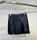 Chân váy SANDRO navy khuy lệch ( có set )