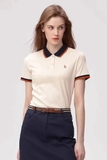Áo polo HAZZYS nữ viền cổ-tay