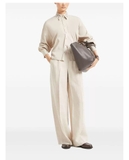 Quần BRUNELLO CUCINELLI linen cạp chun