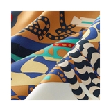 Khăn lụa HERMES vuông họa tiết