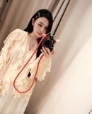 Sơ mi ZARA cổ V bèo thân