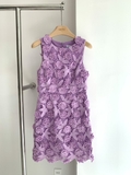 Váy sát nách MAC DUGGAL ren tím hoa