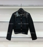 Áo khoác dạ Maje cải da