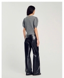 Áo SANDRO ghi cổ ngọc trai