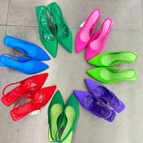 Slingback Stra mũi nhọn 3 màu-Auth