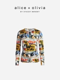 Áo ALICE+OLIVIA  họa tiết The Beatles