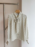 Sơ mi lụa SELF PORTRAIT chấm bi