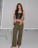 Áo da 2 dây BSK cut eo dư xịn