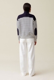 Áo CLAUDIE kẻ khuy bấm cổ