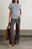 Tshirt Brunello túi ngực kẻ ngang